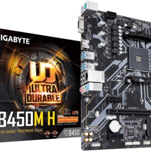 GIGABYTE B450M H Ultra Durable AMD AM4 Micro-ATX Motherboard