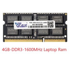 Vaseky 4GB 1600MHz DDR3 PC3L Laptop RAM